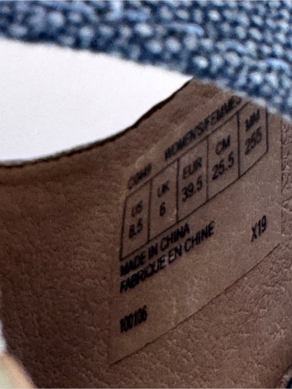 Rockport Denim Blue Espadrille Wedge Sandals Size 8 Canvas Ankle Strap - Picture 5 of 7